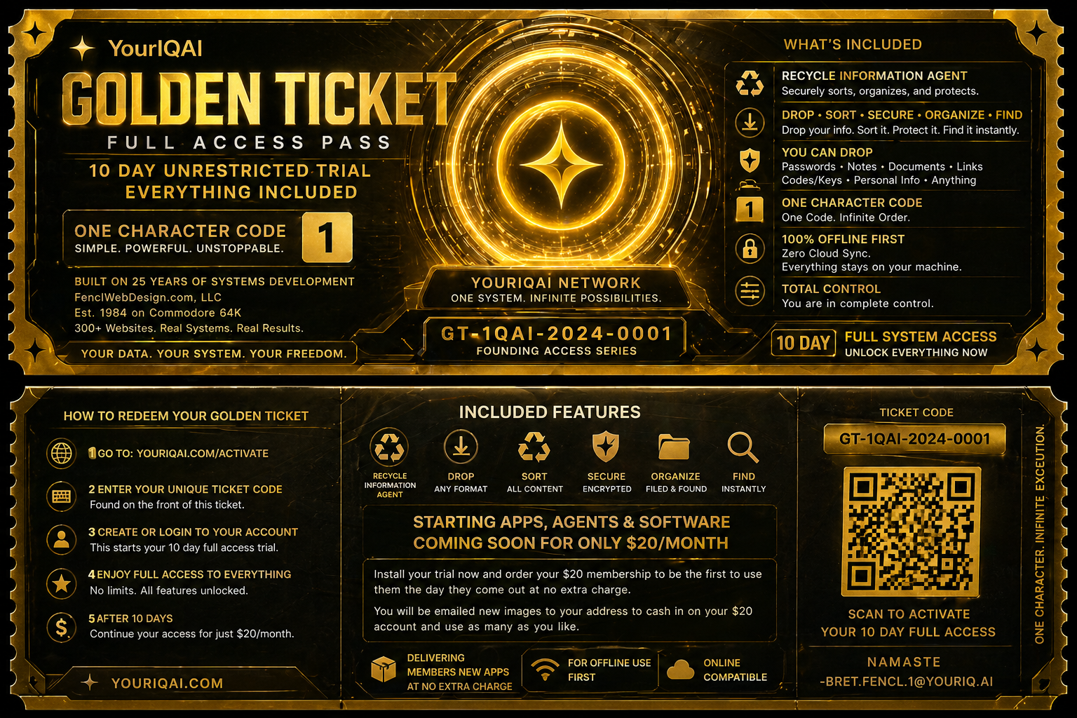 YourIQAI Golden Ticket